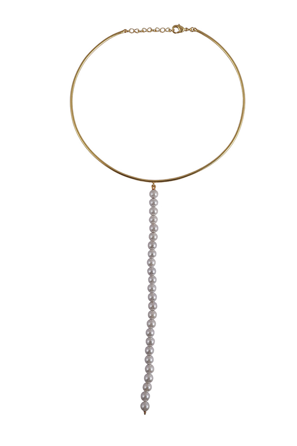 Elara Pearl Threader Necklace